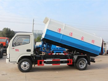 東風(fēng)多利卡掛桶垃圾車-5方