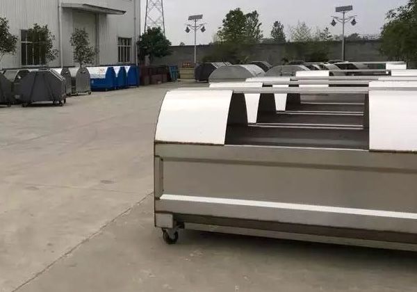 三方不銹鋼垃圾箱